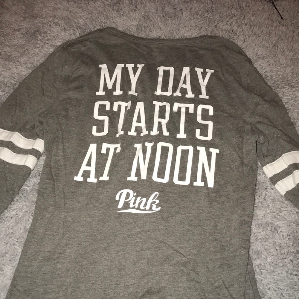 Grey VS PINK long sleeve shirt